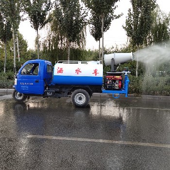 2立方柴油三轮雾炮洒水车 价格到底多少钱？弄清楚这几个亮点你就明白了